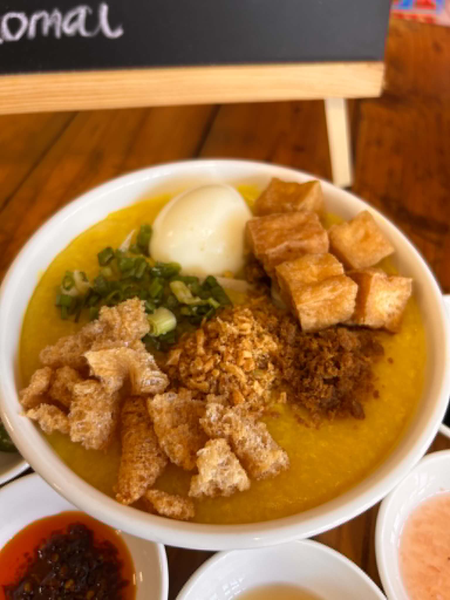Goto with Egg + Tokwa